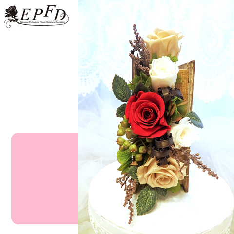 プリザーブドフラワー　ブックアレンジメント