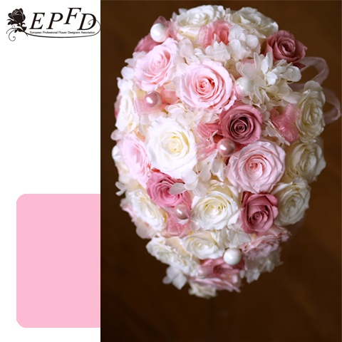 プリザーブドフラワー　オーバルブーケ