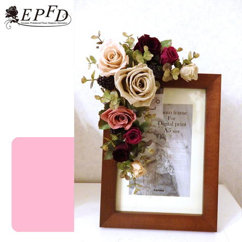 プリザーブドフラワー　フォトフレーム