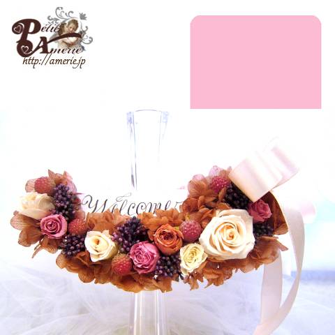 プリザーブドフラワー　ウォールクレッセント