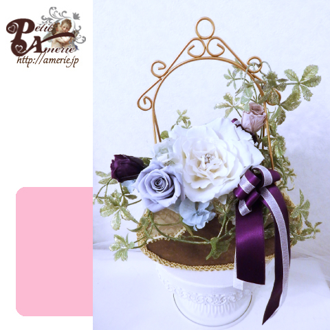 プリザーブドフラワー　ジュエルメリアバッグ