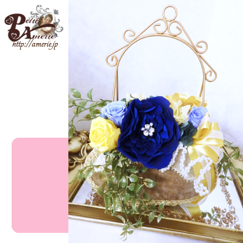 プリザーブドフラワー　ジュエルメリアバッグ