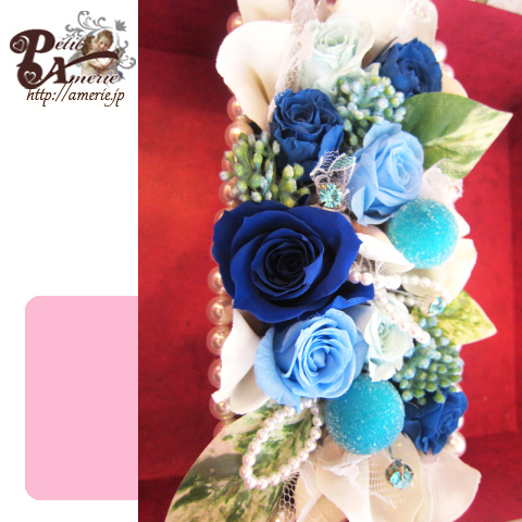 プリザーブドフラワー　クイーンローズのミラーBOX