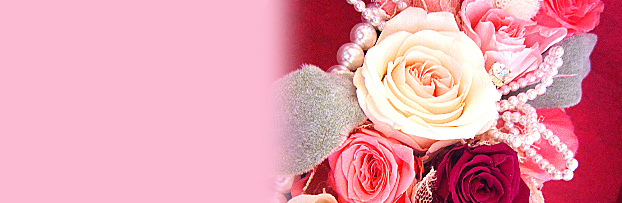 プリザーブドフラワー　クイーンローズのミラーBOX