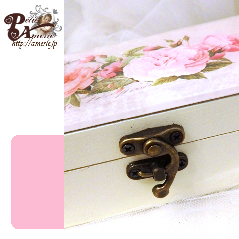 プリザーブドフラワー　ローズボックスの小物入れ