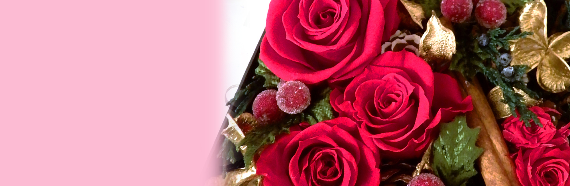 プリザーブドフラワー　洋風BOX