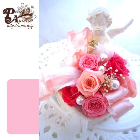 プリザーブドフラワー　エンジェルアレンジ