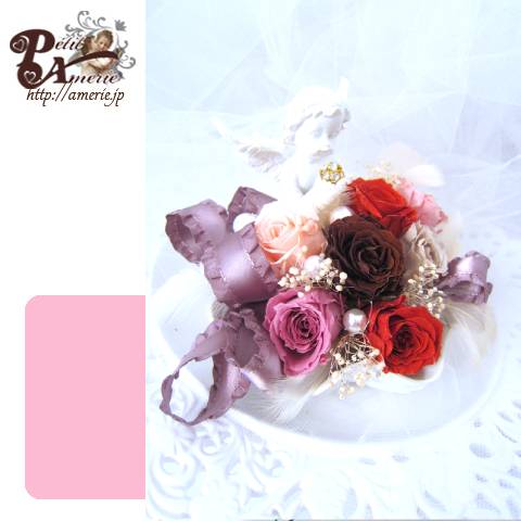 プリザーブドフラワー　エンジェルアレンジ