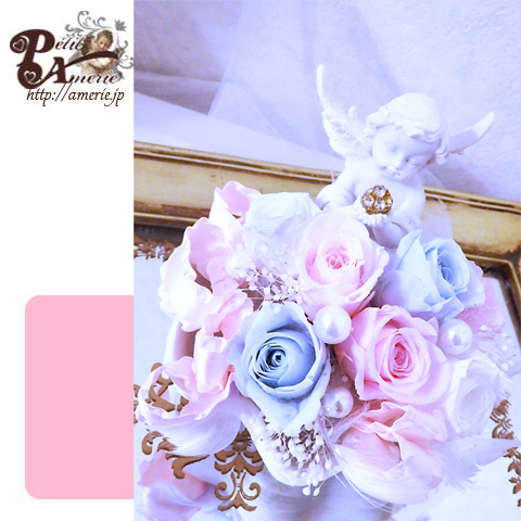 プリザーブドフラワー　エンジェルアレンジ