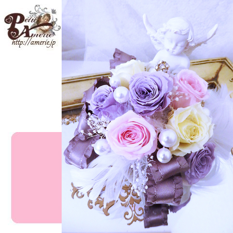 プリザーブドフラワー　エンジェルアレンジ