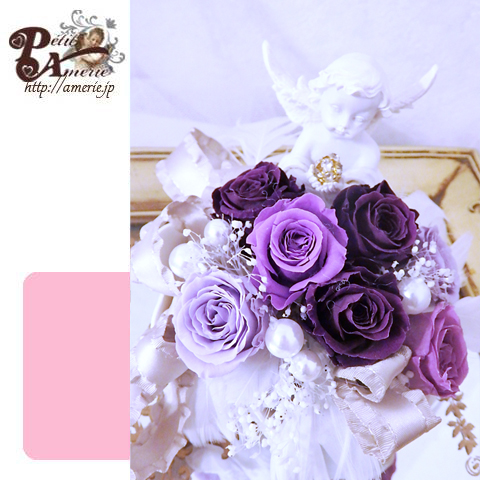 プリザーブドフラワー　エンジェルアレンジ