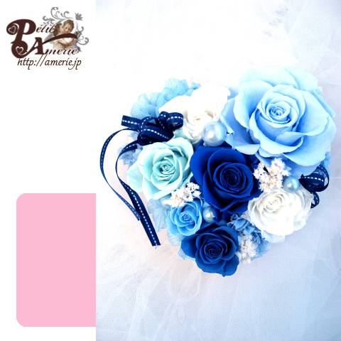 プリザーブドフラワー　ブルーミングハート開花レッスン付