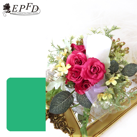 アーティフィシャルフラワー　キャンドルアレンジメント