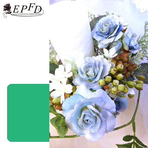 アーティフィシャルフラワー　キャンドルアレンジメント