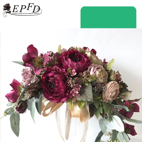 アーティフィシャルフラワー　ホリゾンタルブーケ