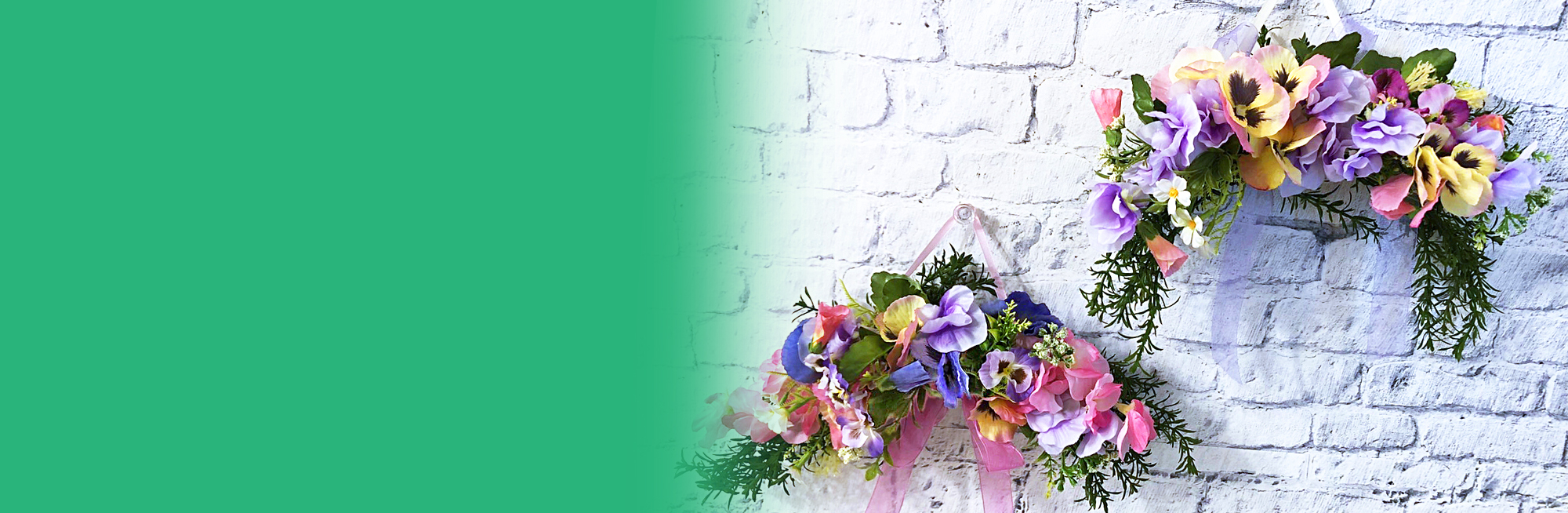 アーティフィシャルフラワー　ホリゾンタルスワッグ