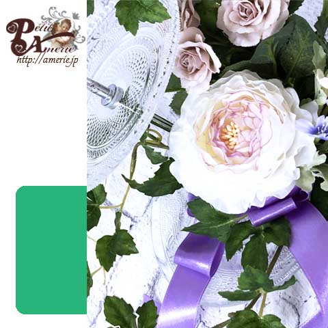 アーティフィシャルフラワー　アフタヌーンティープレート