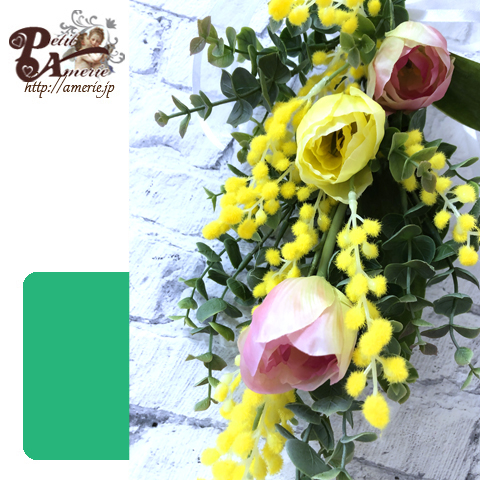 アーティフィシャルフラワー　吊り下げスワッグ