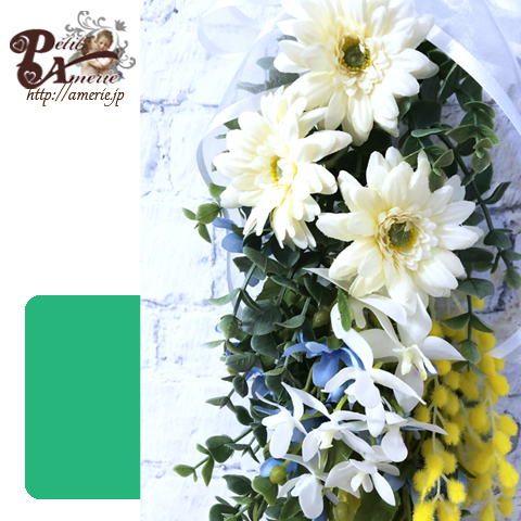 アーティフィシャルフラワー　吊り下げスワッグ