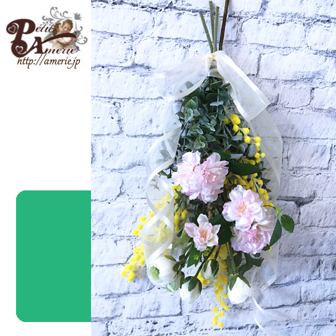 アーティフィシャルフラワー　吊り下げスワッグ