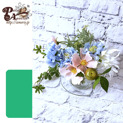 アーティフィシャルフラワー　フラワージェルアレンジ