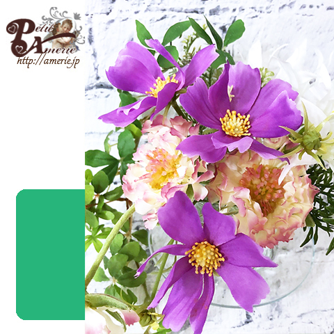 アーティフィシャルフラワー　フラワージェルアレンジ