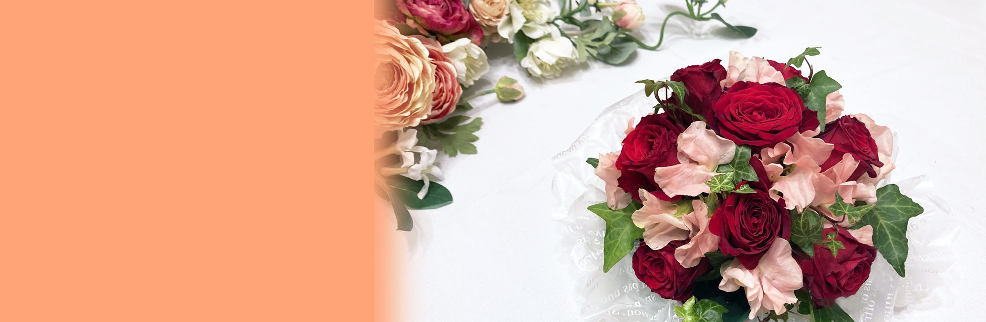 フレッシュフラワー　ラウンドアレンジメント